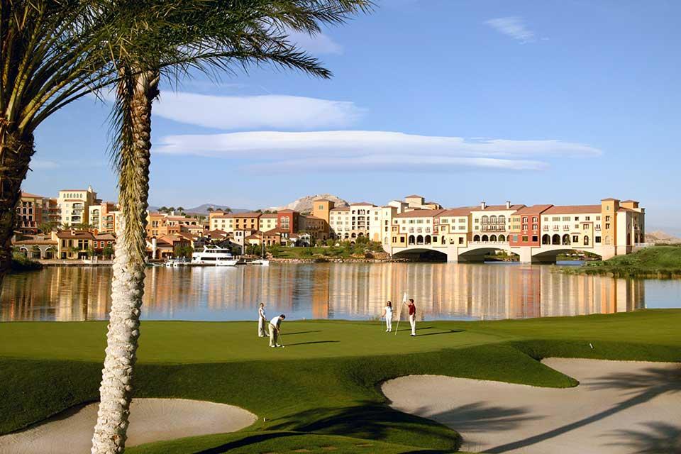 Reflection Bay Golf Club lakeside course view