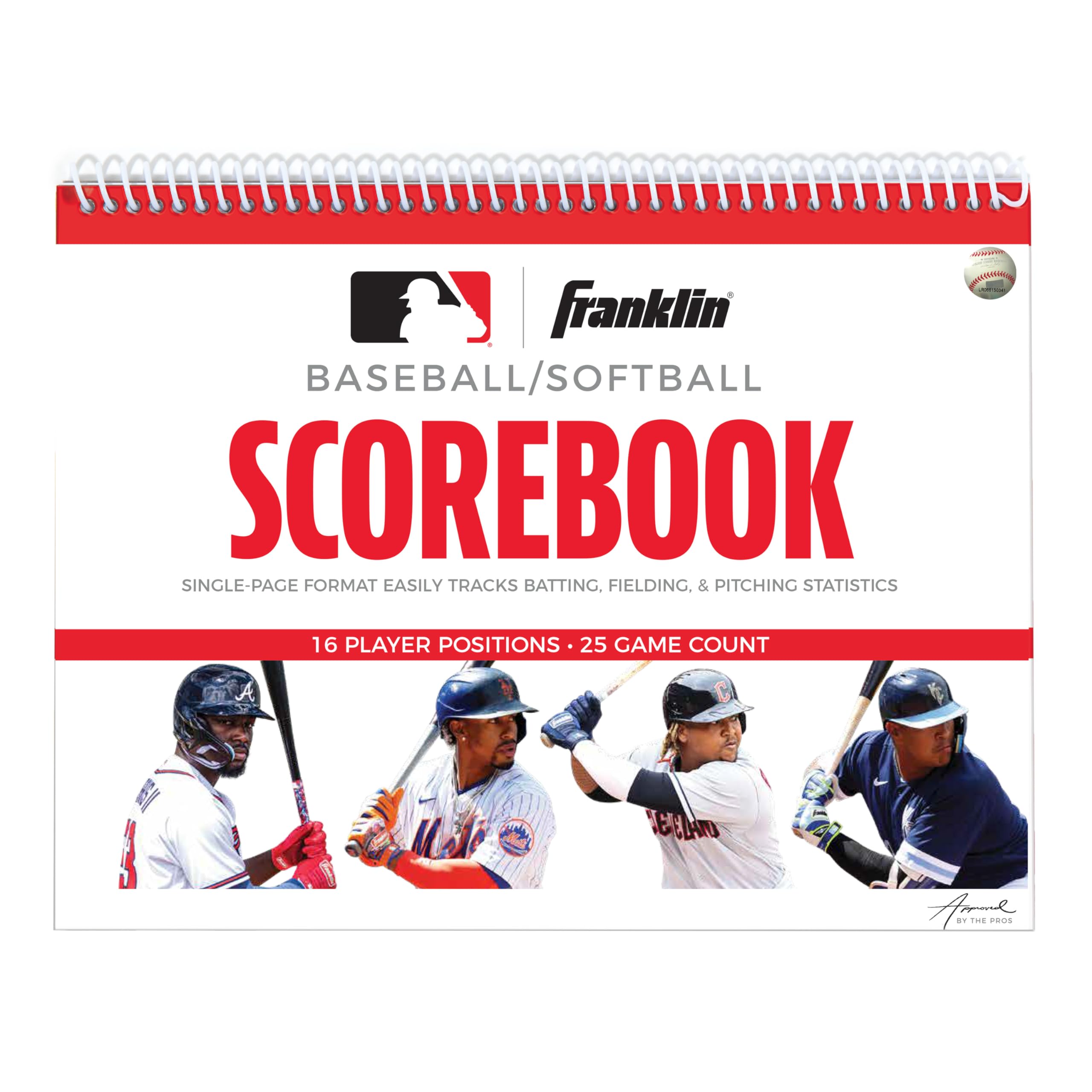 Franklin Sports MLB Baseball + Softball Scorebook