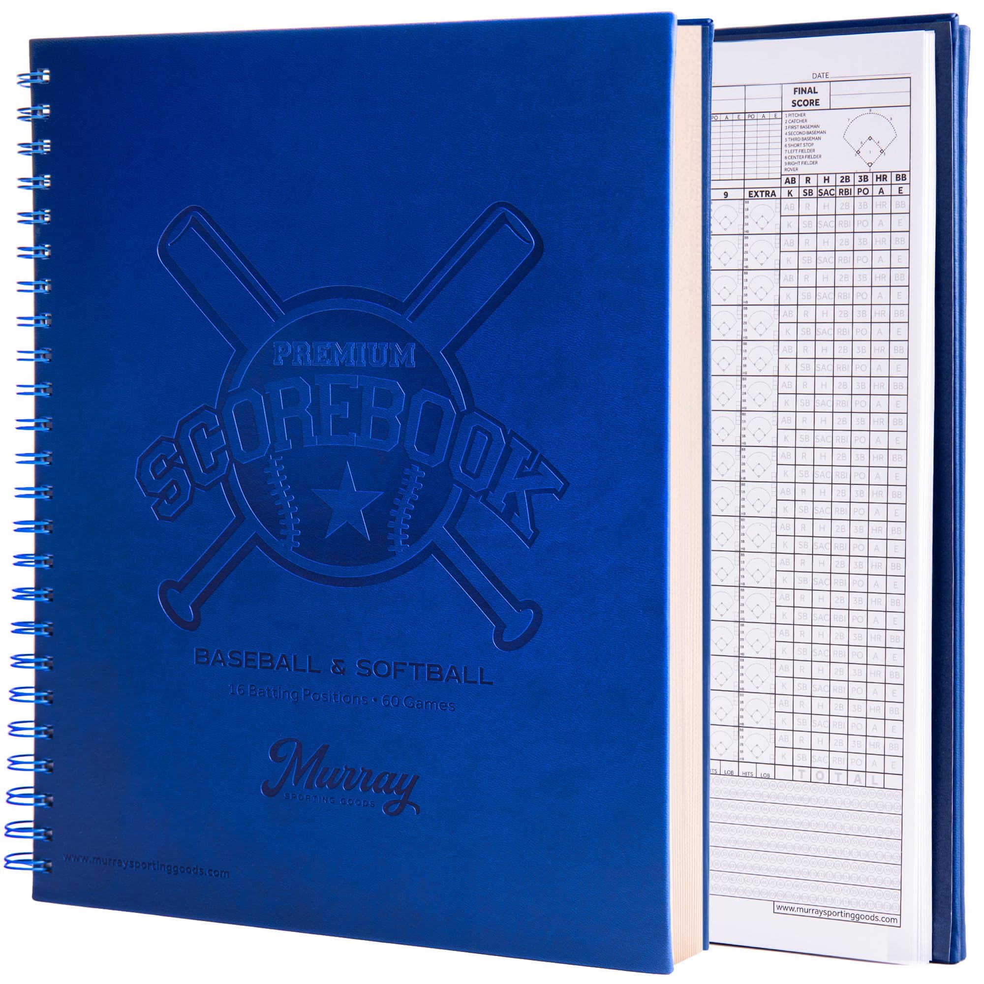 Murray Sporting Goods Premium Baseball Softball Scorebook
