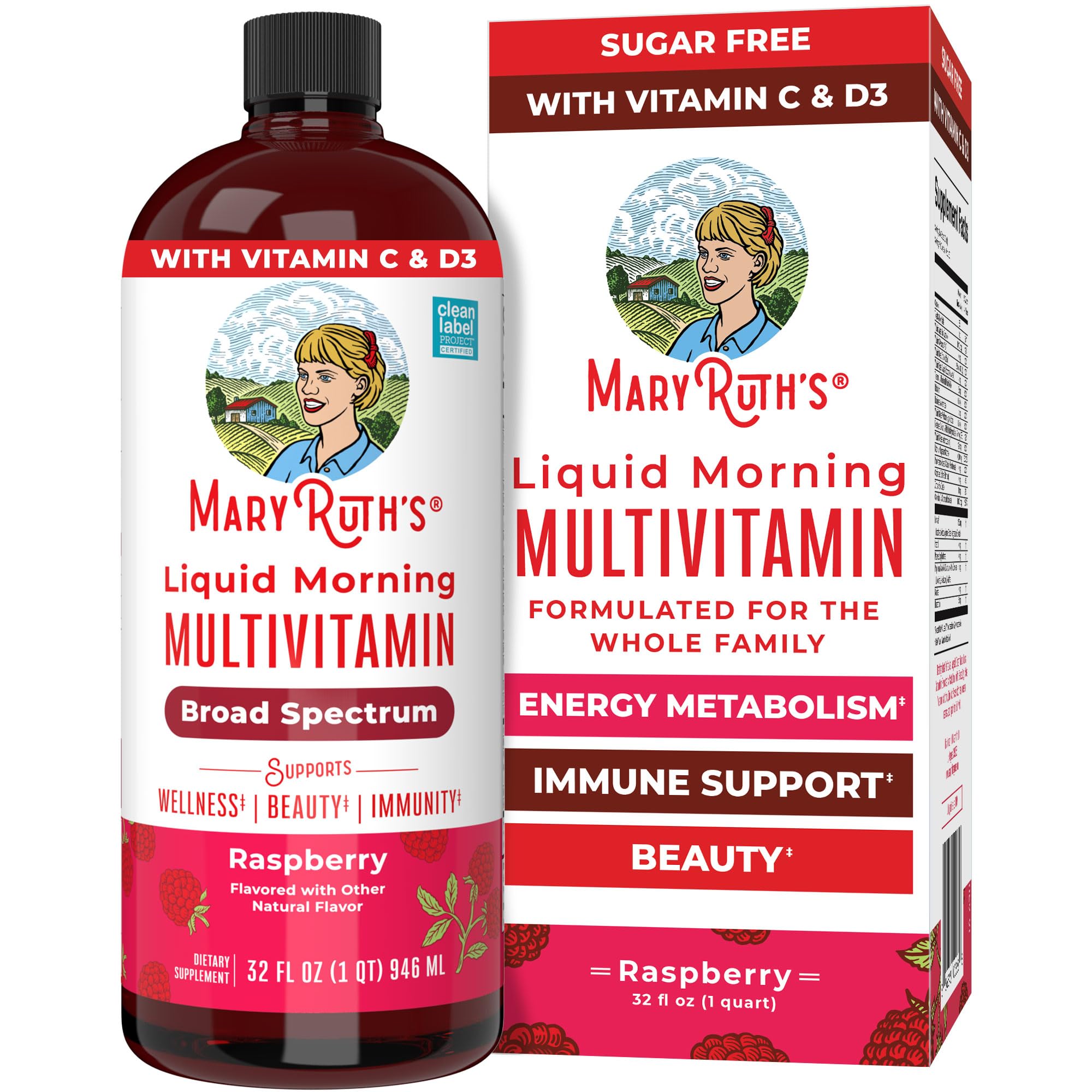 MaryRuth’s Liquid Morning Multivitamin, Best clean-label liquid multivitamin for adults