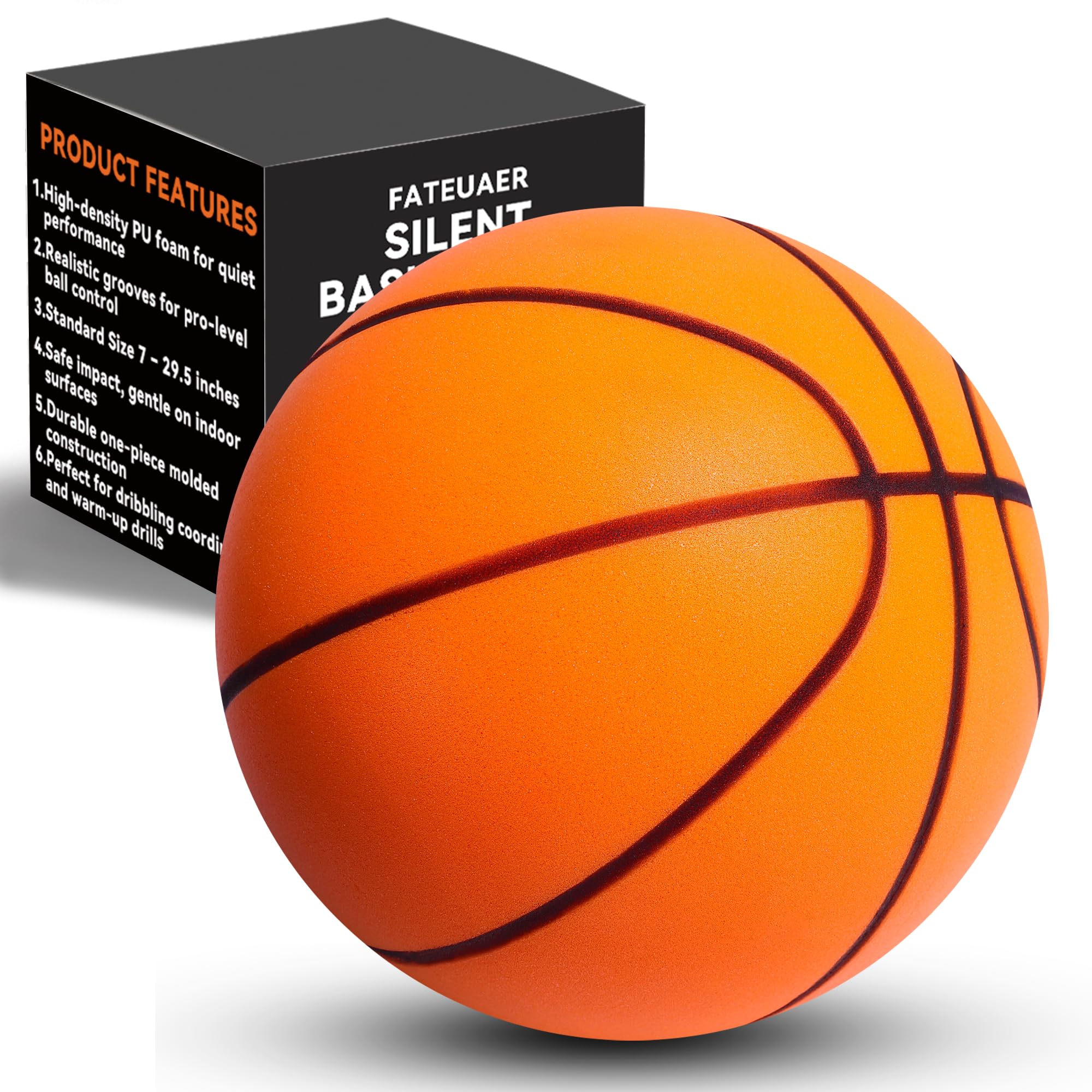 Grooved Airless Silent Basketball Size 7, Best value silent basketball