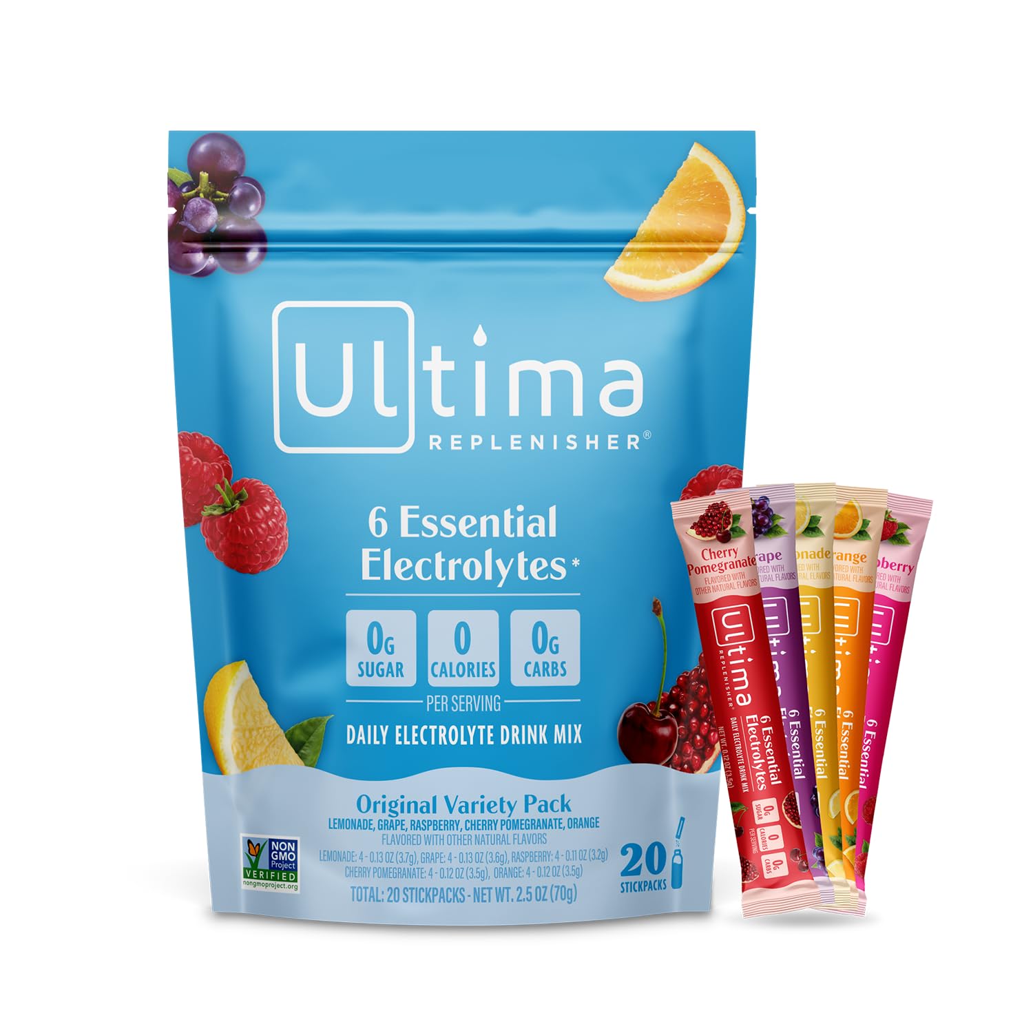 Ultima Replenisher Daily Electrolyte Powder, Best sugar free electrolyte powder for daily use