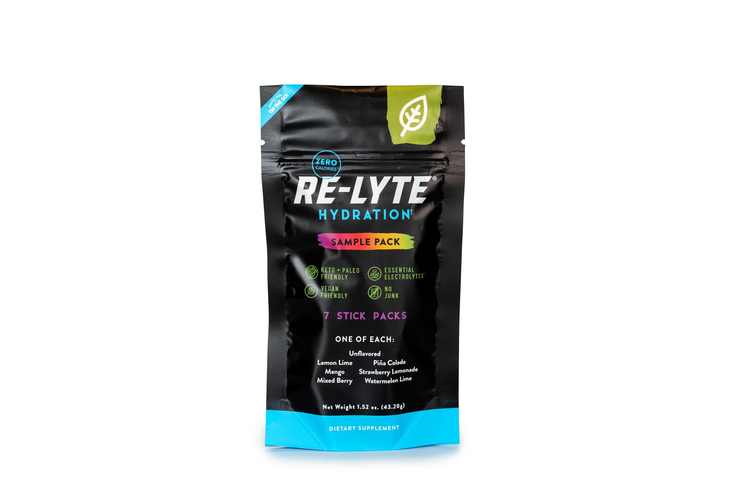 REDMOND Re-Lyte Hydration, Best sugar free electrolyte powder for mineral-forward taste
