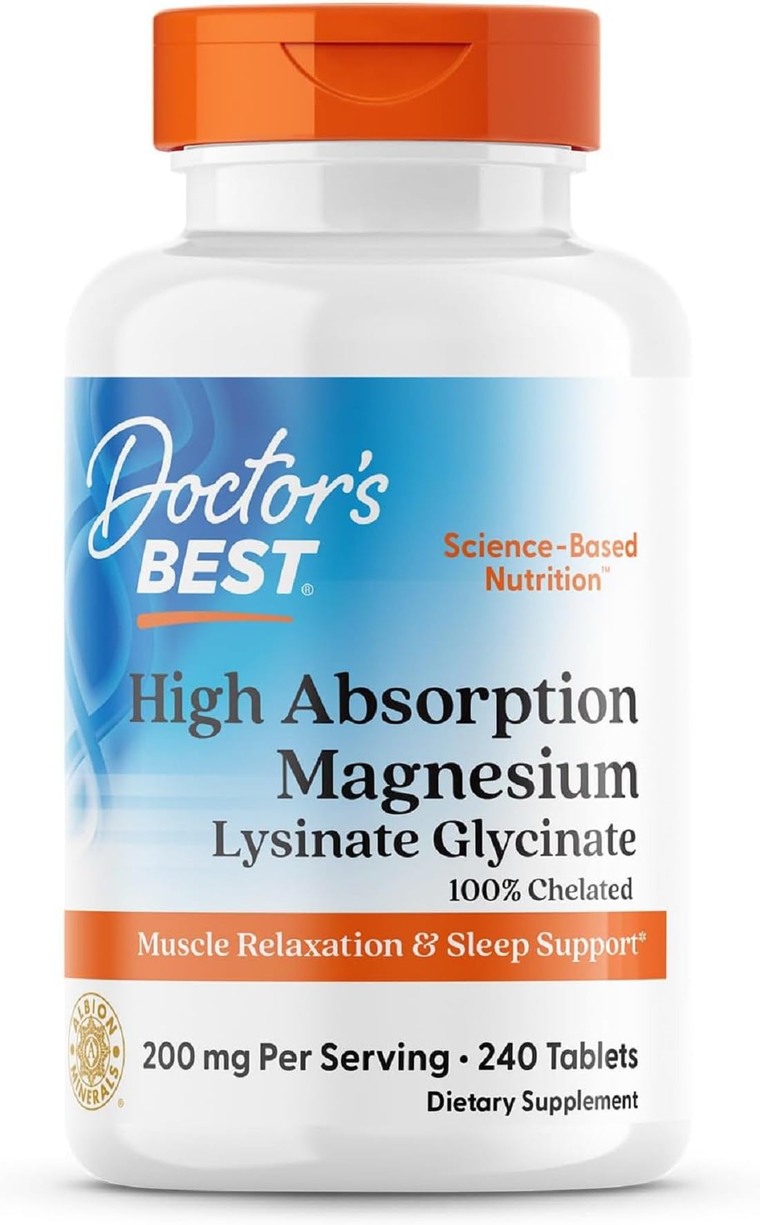 Doctor’s Best High Absorption Magnesium Lysinate Glycinate