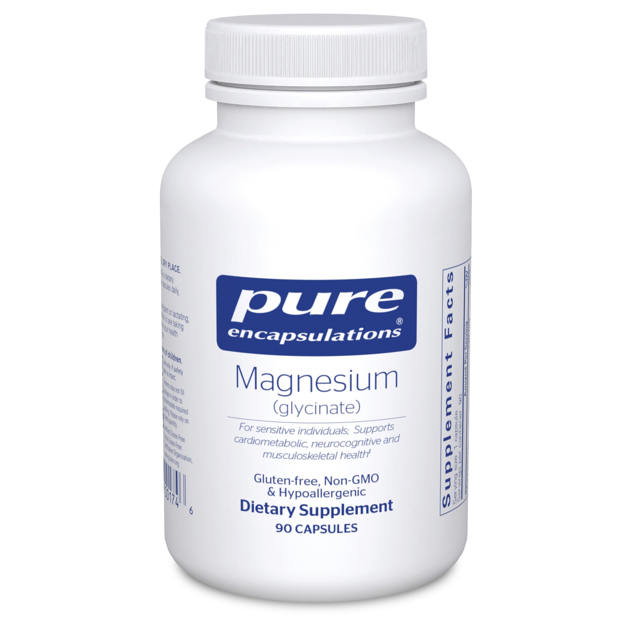 Pure Encapsulations Magnesium (Glycinate) , Best for sensitive stomachs